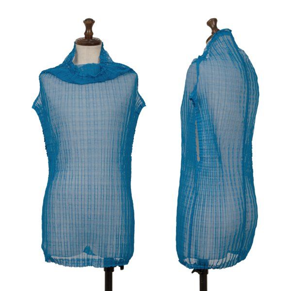 イッセイミヤケ ミーISSEY MIYAKE me ストレッチプリーツハイネック