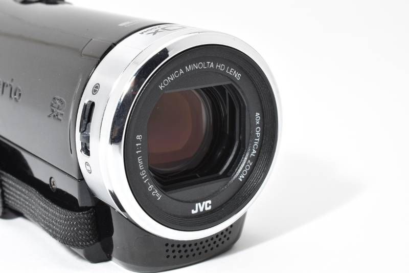実用光学美品 箱あり】JVC Everio GZ-E180 黒 ブラック ビデオカメラ