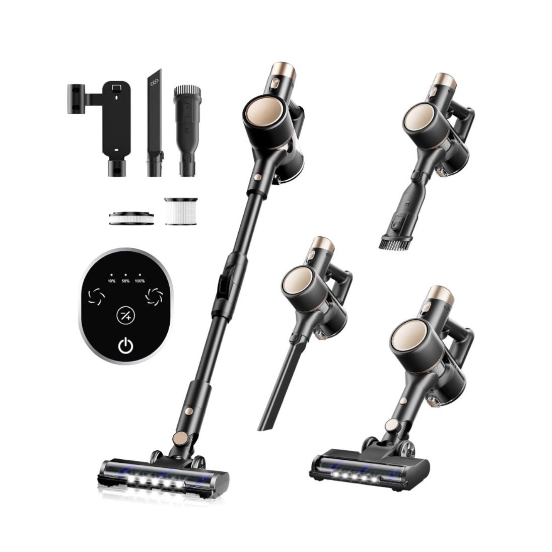 掃除機 コードレス 軽量55000pa 2段階強力吸引力 40分連続稼働