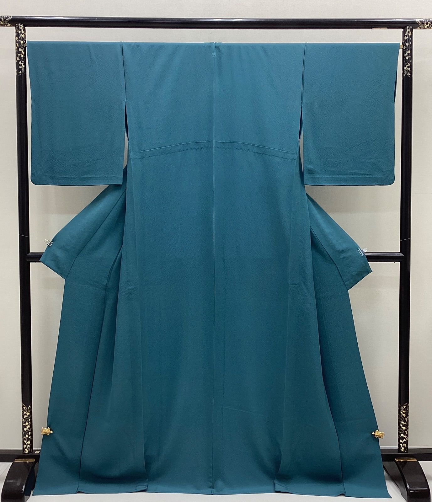 中古品 単衣着物 色無地 縫紋 深藍色 正絹 R457 - メルカリ