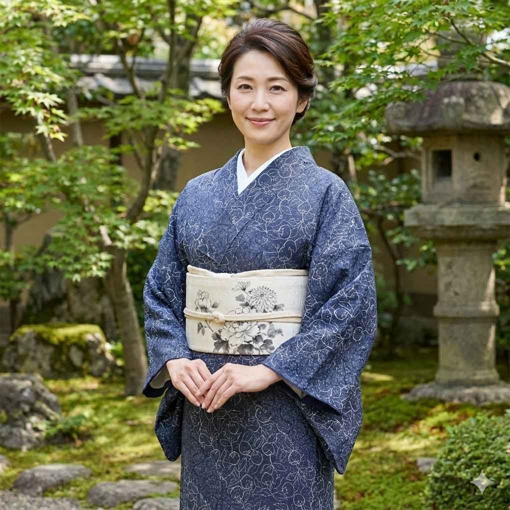 小紋 身丈164cm 裄71cm 前幅29cm 後幅32cm 袖丈49cm 袖幅36cm