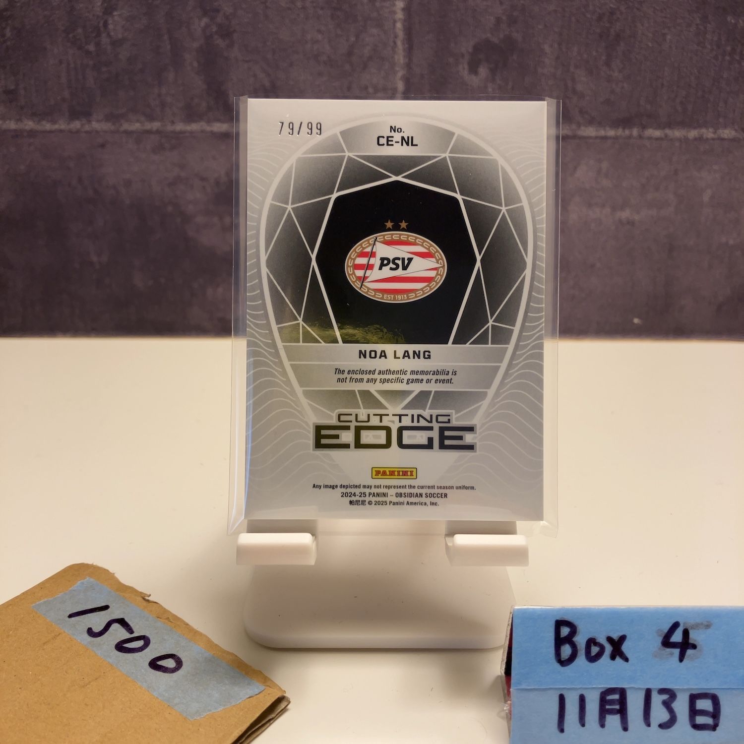 2024-25 Panini Obsidian Soccer Noa Lang 79/99 PSV Eindhoven