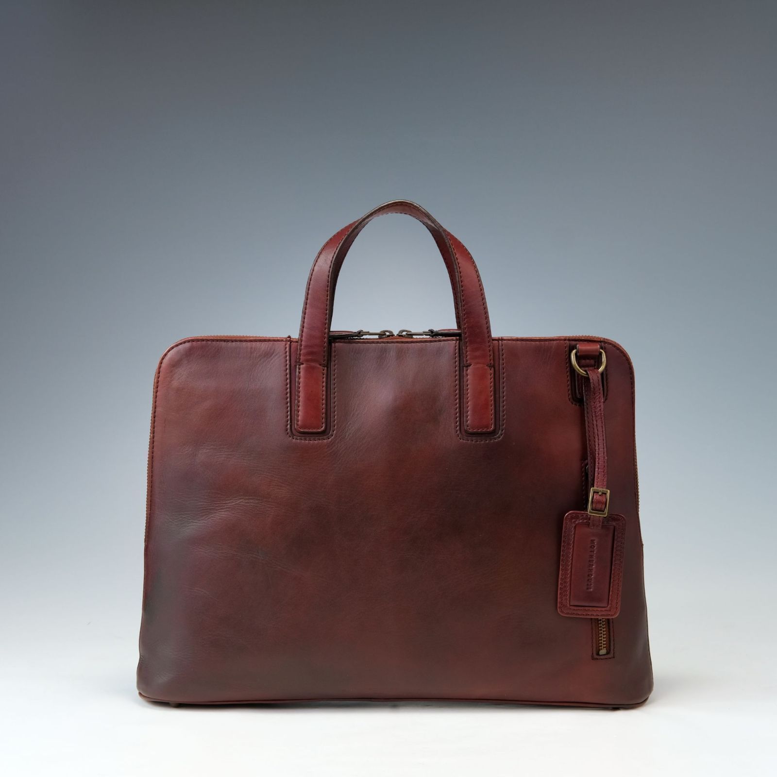 MOTHERHOUSE マザーハウス アンティークスリム ビジネスバッグ 本革