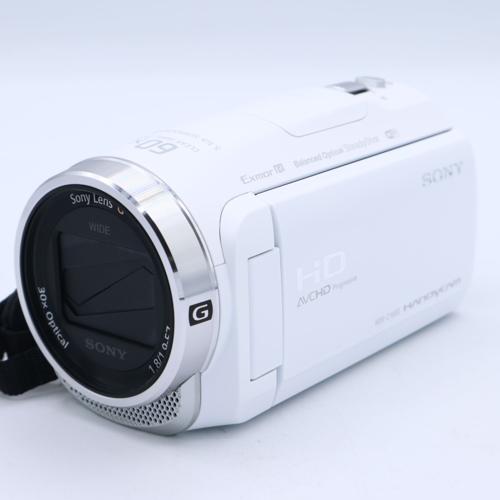 SONY ソニー ビデオカメラ Handycam HDR-CX680 ホワイト 内蔵メモリー