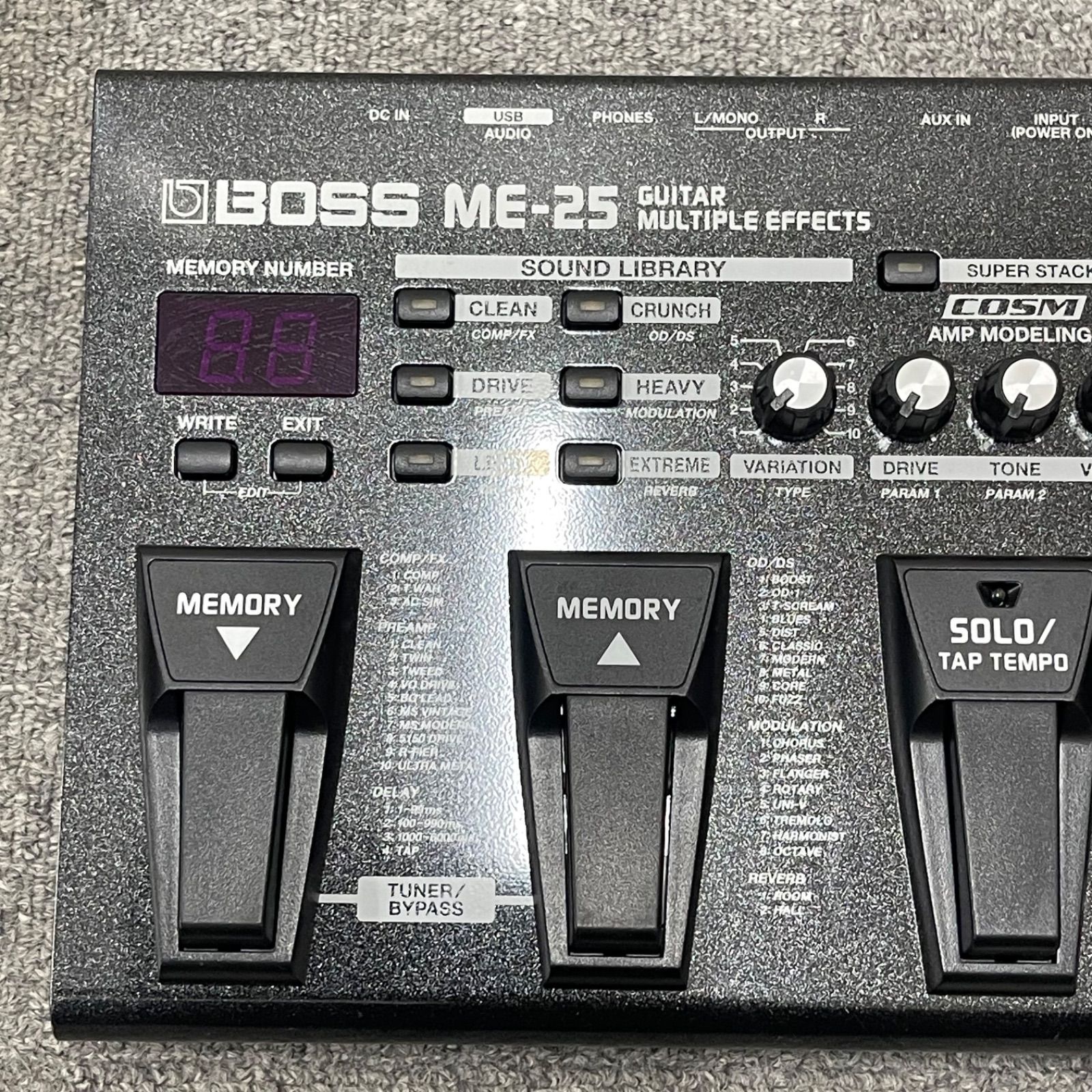 NPA】ジャンク BOSS ボス ギターマルチエフェクター ME-25 - メルカリ