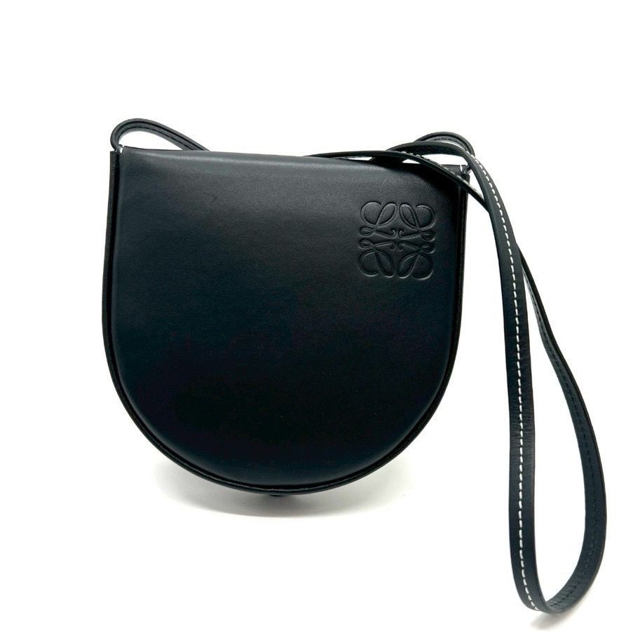 LOEWE ロエベ ヒールポーチ ミニ レザー ショルダーバッグ コイン