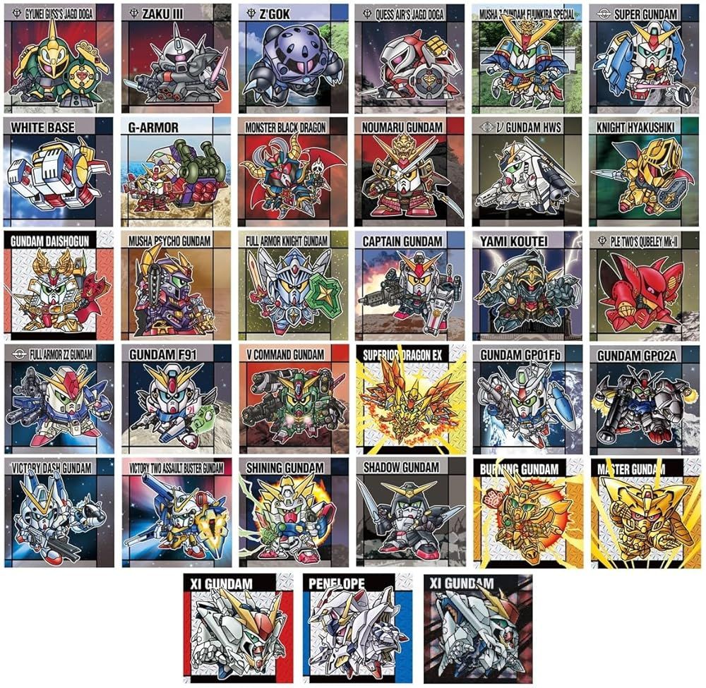 元祖 SDガンダム スナックII 全33種セット シール コンプリートセット
