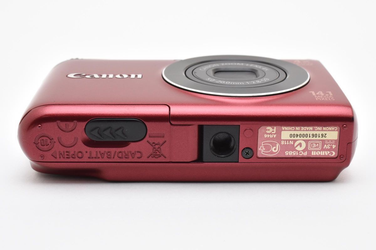 キヤノン Canon PowerShot A2200 レッド 充電器付き ARYM5376#22