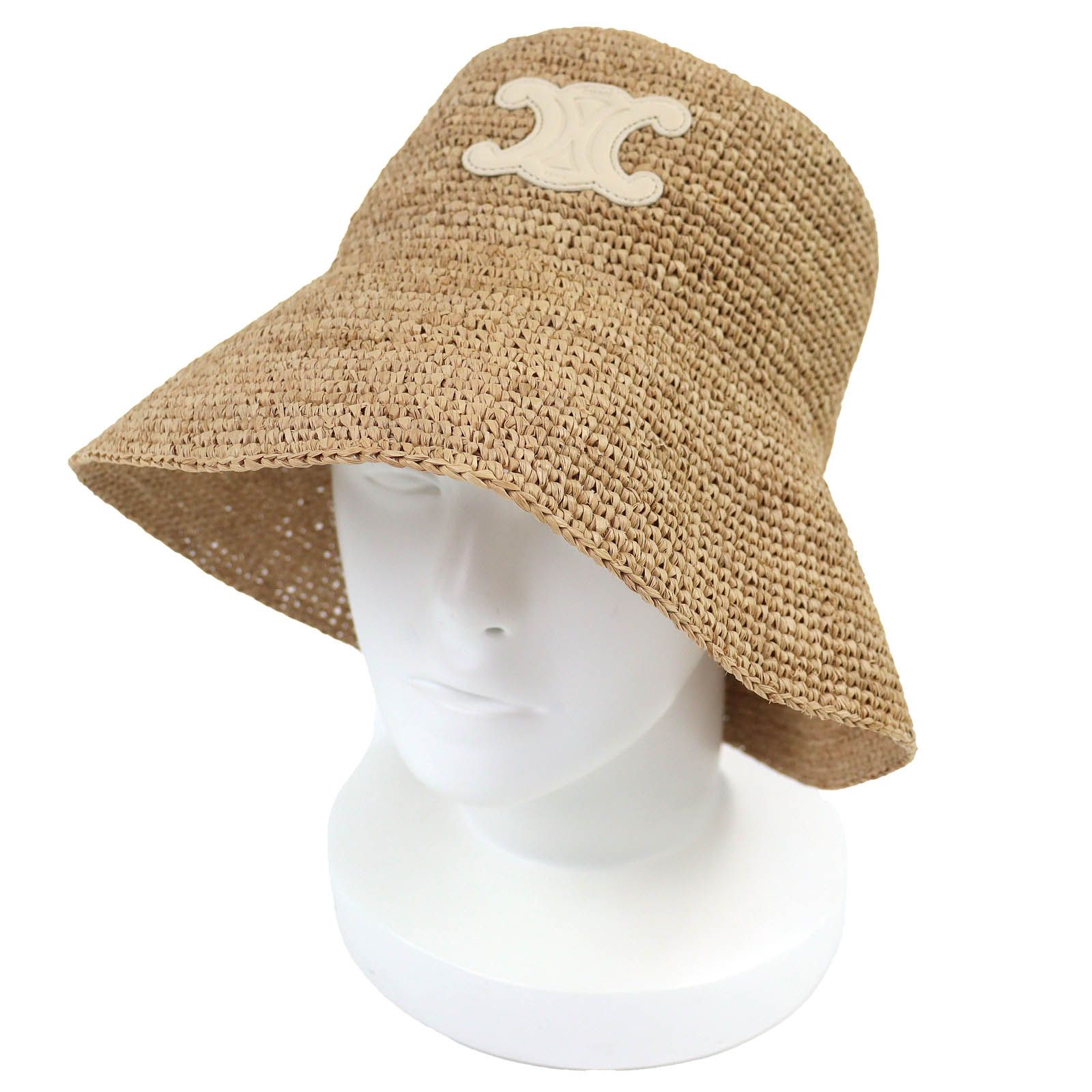 極美品△CELINE セリーヌ AA08JA277.03HF トリオンフ バケットハット