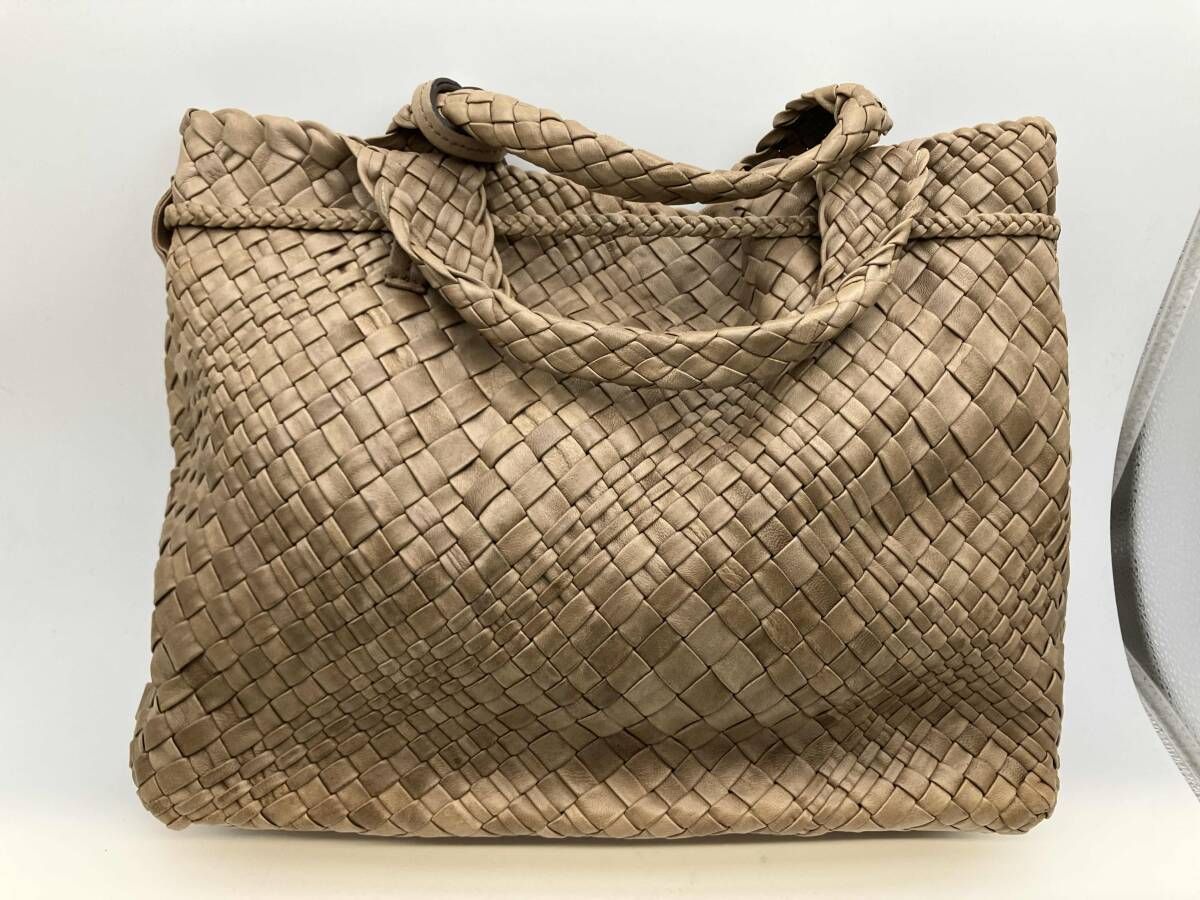 FALORNI／フォロルニ／トートバッグ／レザー／ベージュ／イントレ