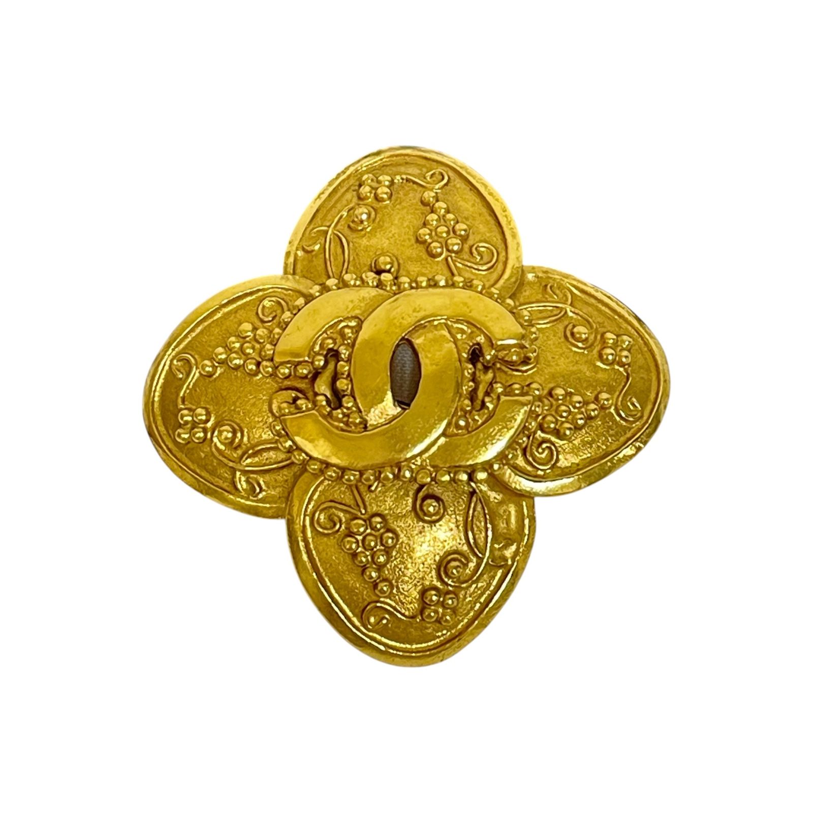 CHANEL シャネル ブローチ ココマーク クローバー アンティーク - メルカリ