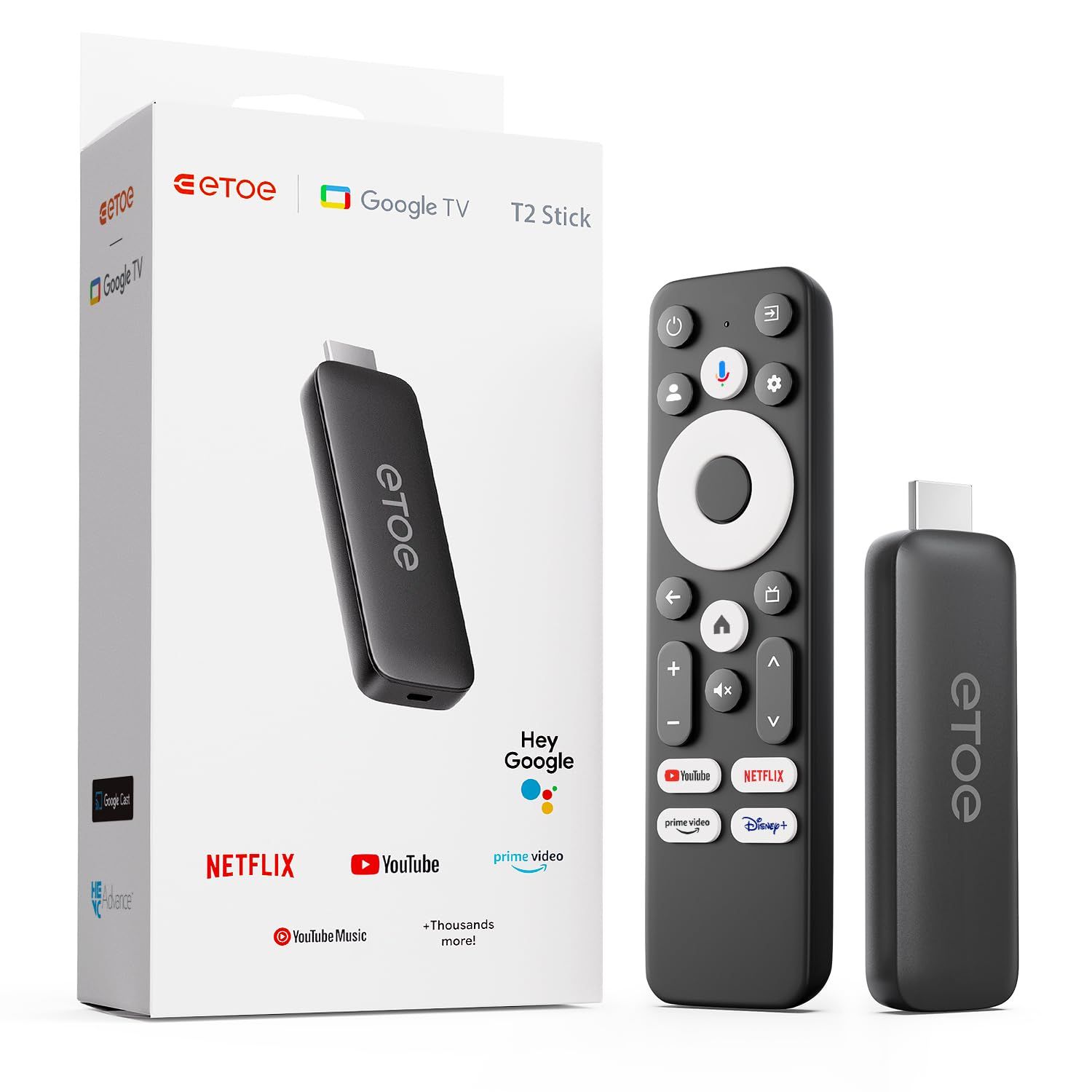 ◇ETOE Google TV 搭載ストリーミングデバイス｜Netflix認定/YouTube