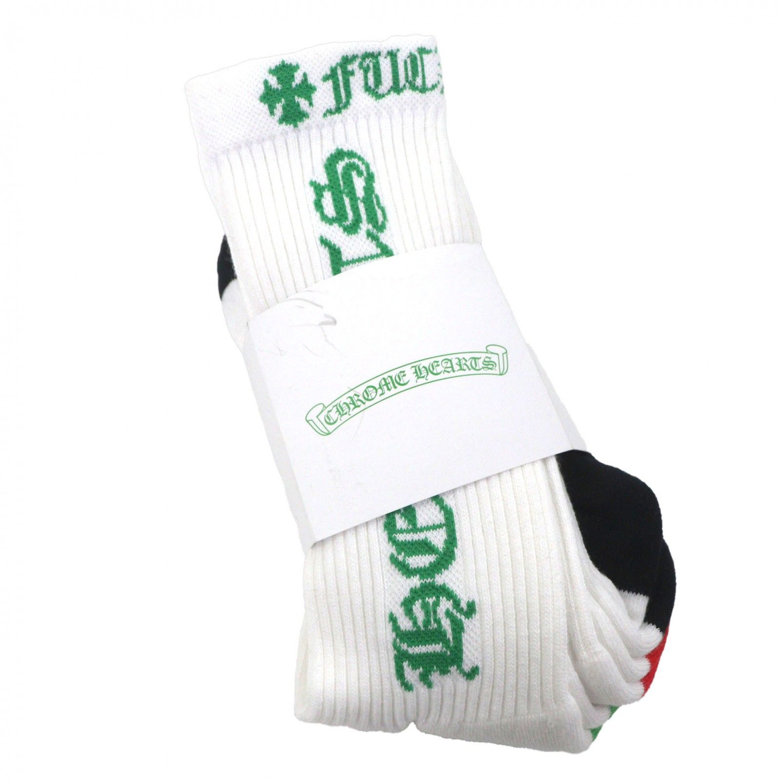 未使用品▽CHROME HEARTS クロムハーツ SOCKS-U-SPORT ダガー刺繍