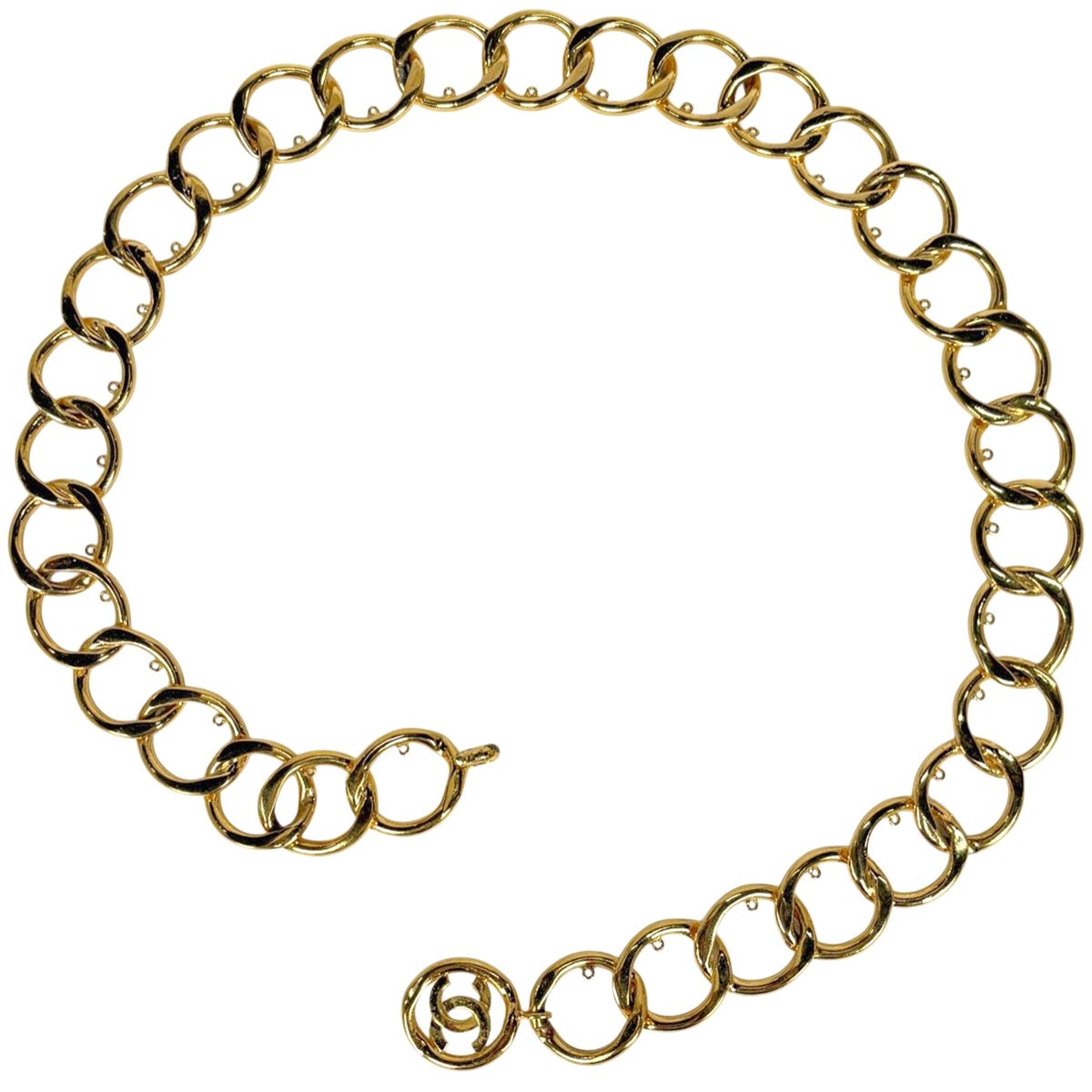 シャネル CHANEL ココマーク チェーン ベルト CC ベルト GP ゴールド
