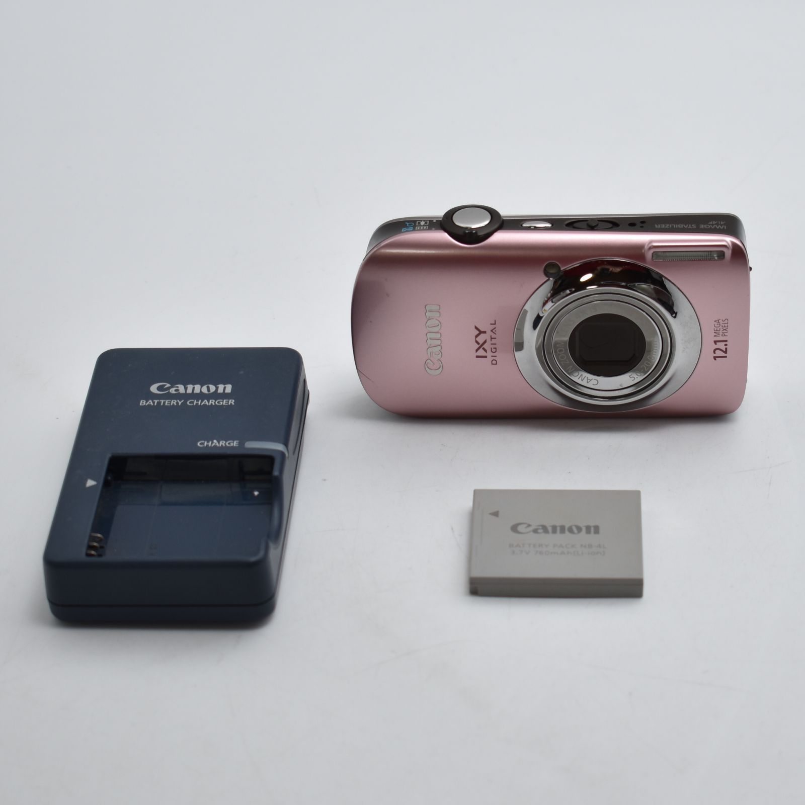 B#11411 Canon デジタルカメラ IXY DIGITAL (イクシ) 510 IS ピンク