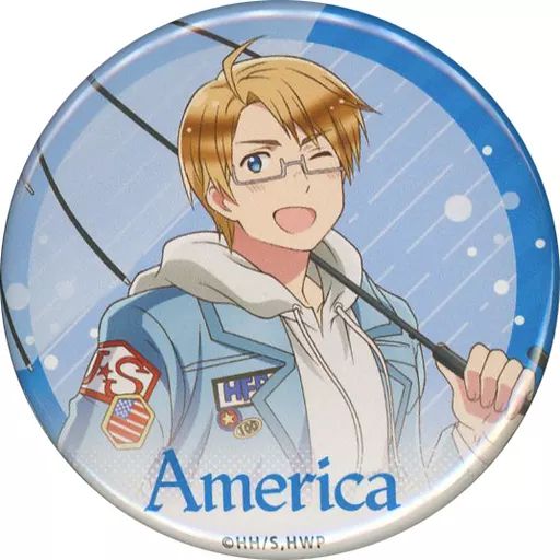 中古】バッジ・ピンズ アメリカ 缶バッジ 「ヘタリア World☆Stars WEB