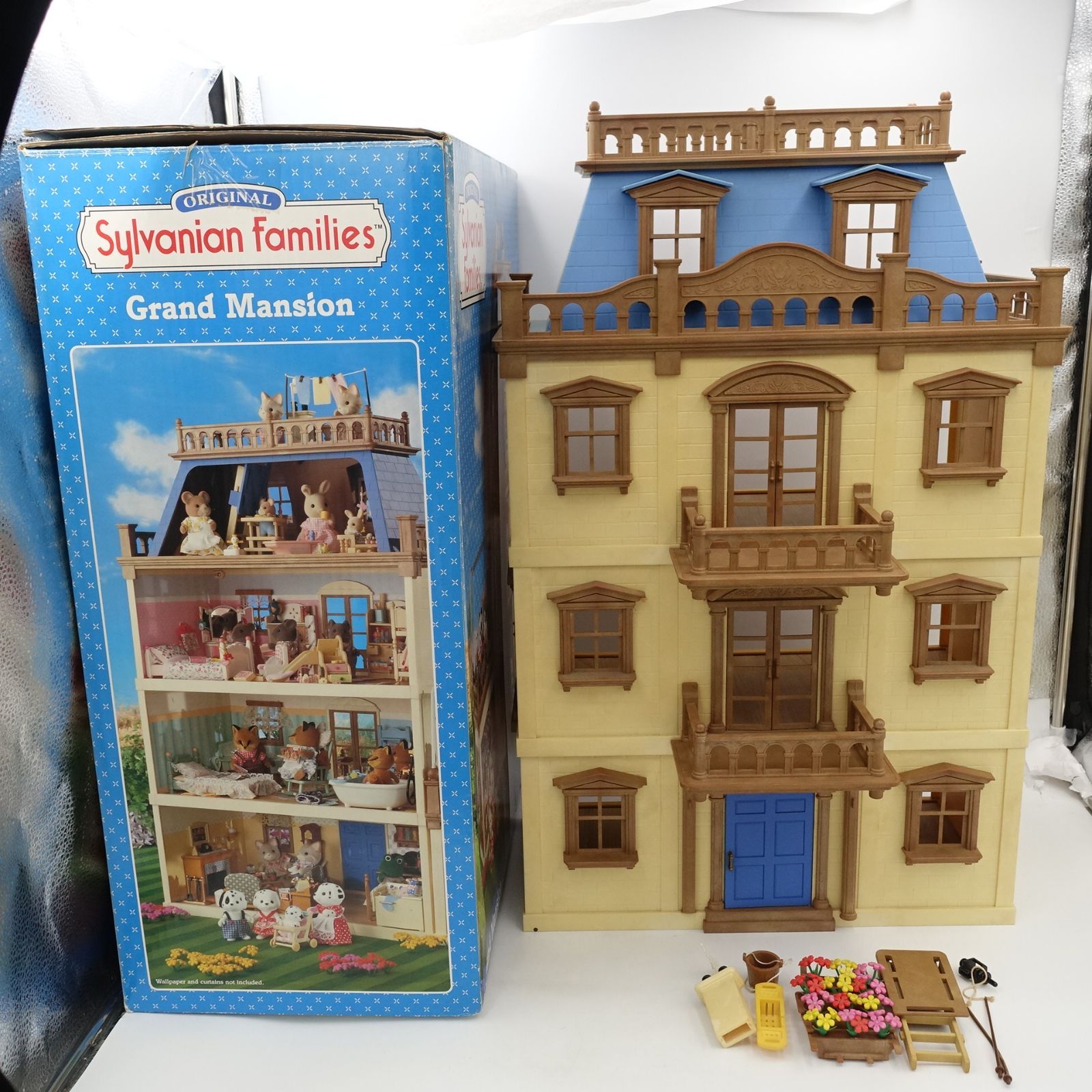 シルバニアファミリー グランドマンション 海外版 外箱付き 廃盤 レア
