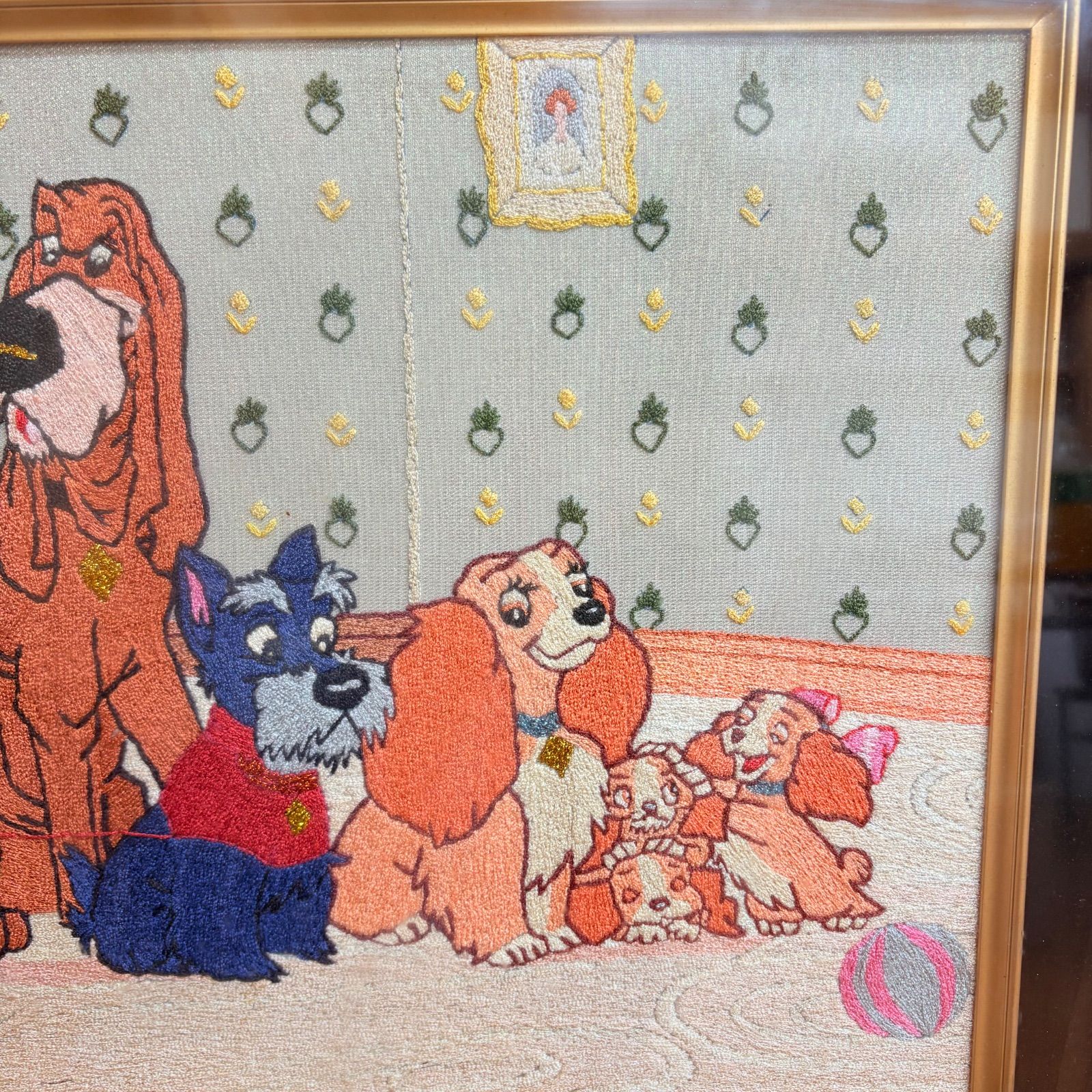 わんわん物語 刺繍 ディズニー Disney ラディ＆トランプ 刺繍アート