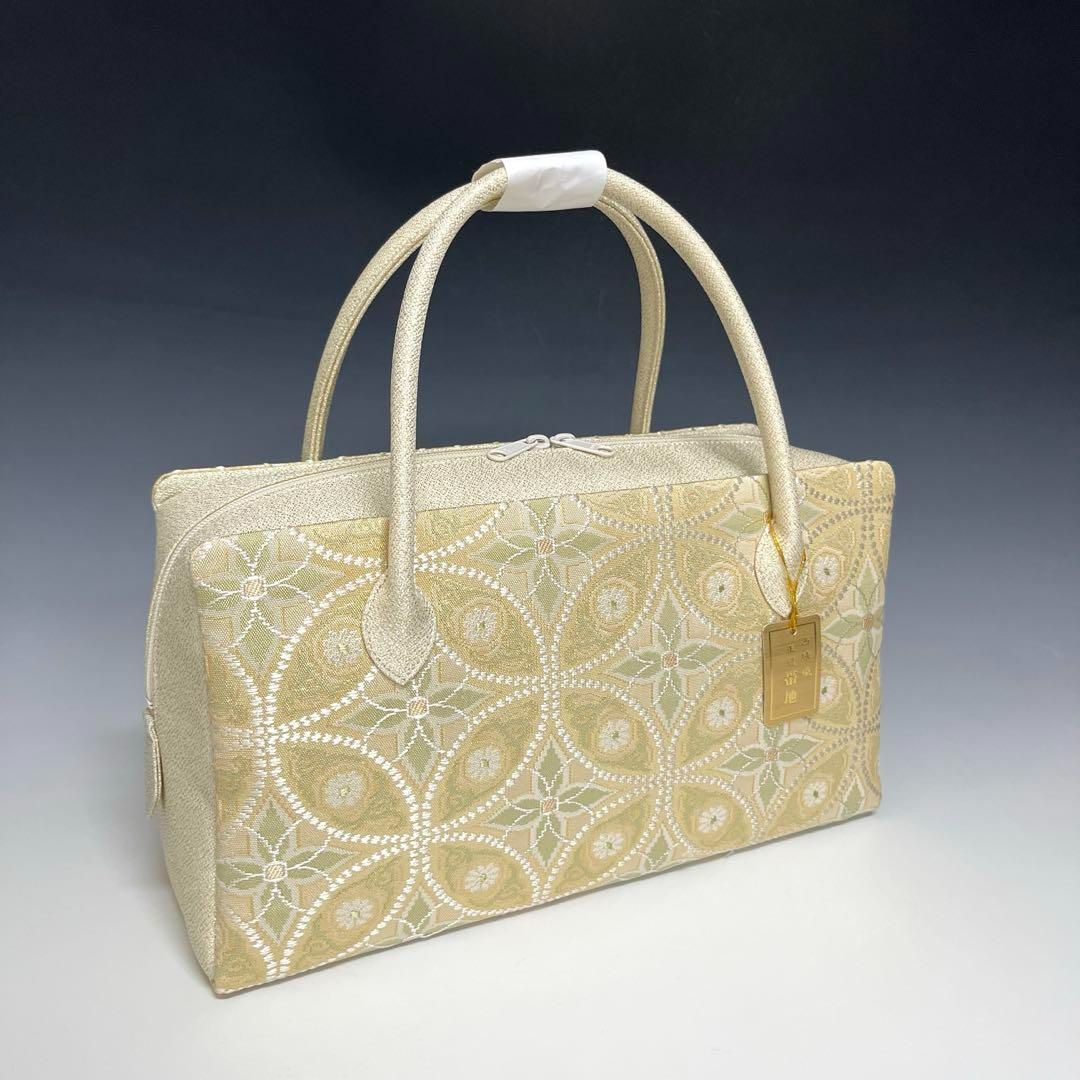 ○特別セール○ お洒落！！ 京都 西陣織 正絹帯地 使用 利休バッグ