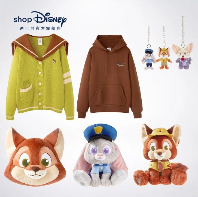 上海ディズニーランド ニックワイルド ぬいぐるみL 幼少期 ズートピア