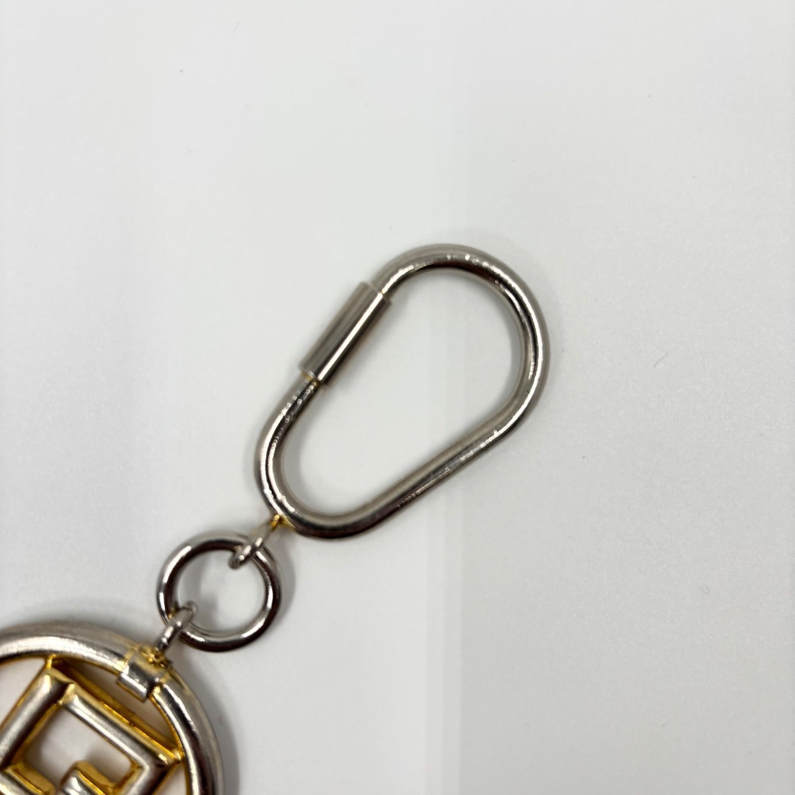 FENDI フェンディ キーホルダー キーリング FF ロゴ ズッカ ゴールド