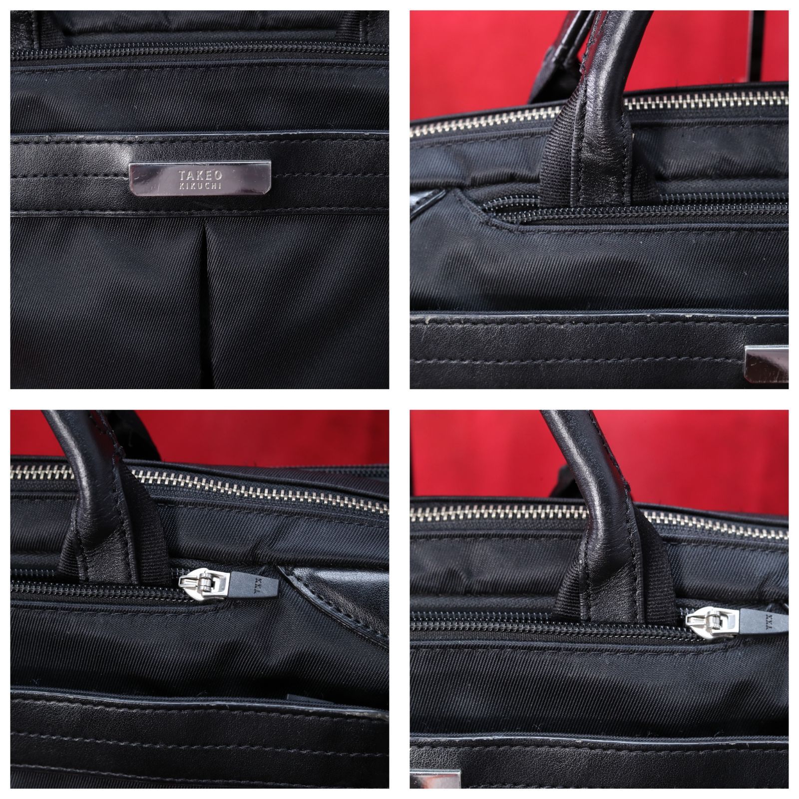 タケオキクチ 3WAY ビジネスバッグ ブラック 黒 多収納 - メルカリ
