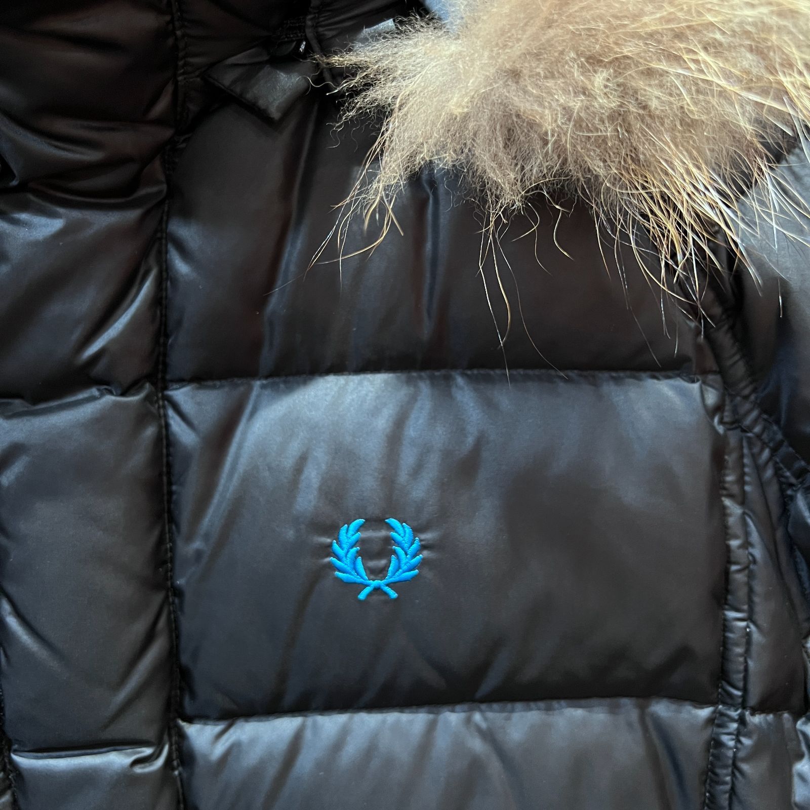 フレッドペリー ダウンジャケット ブラック S メンズ FRED PERRY