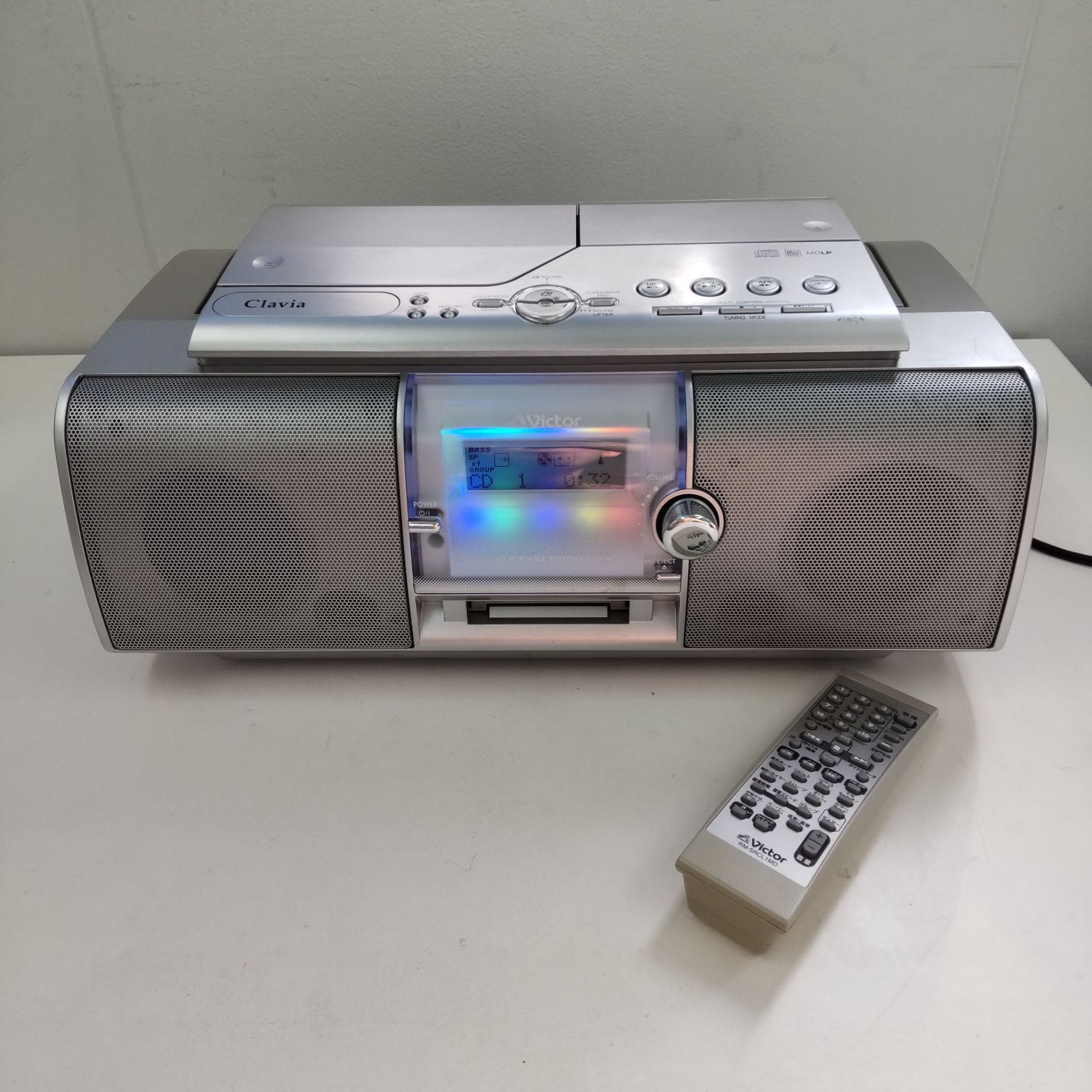 VICTOR ビクター CD MD ラジカセ Clavia クラビア RC-L1MD-S 2005年製