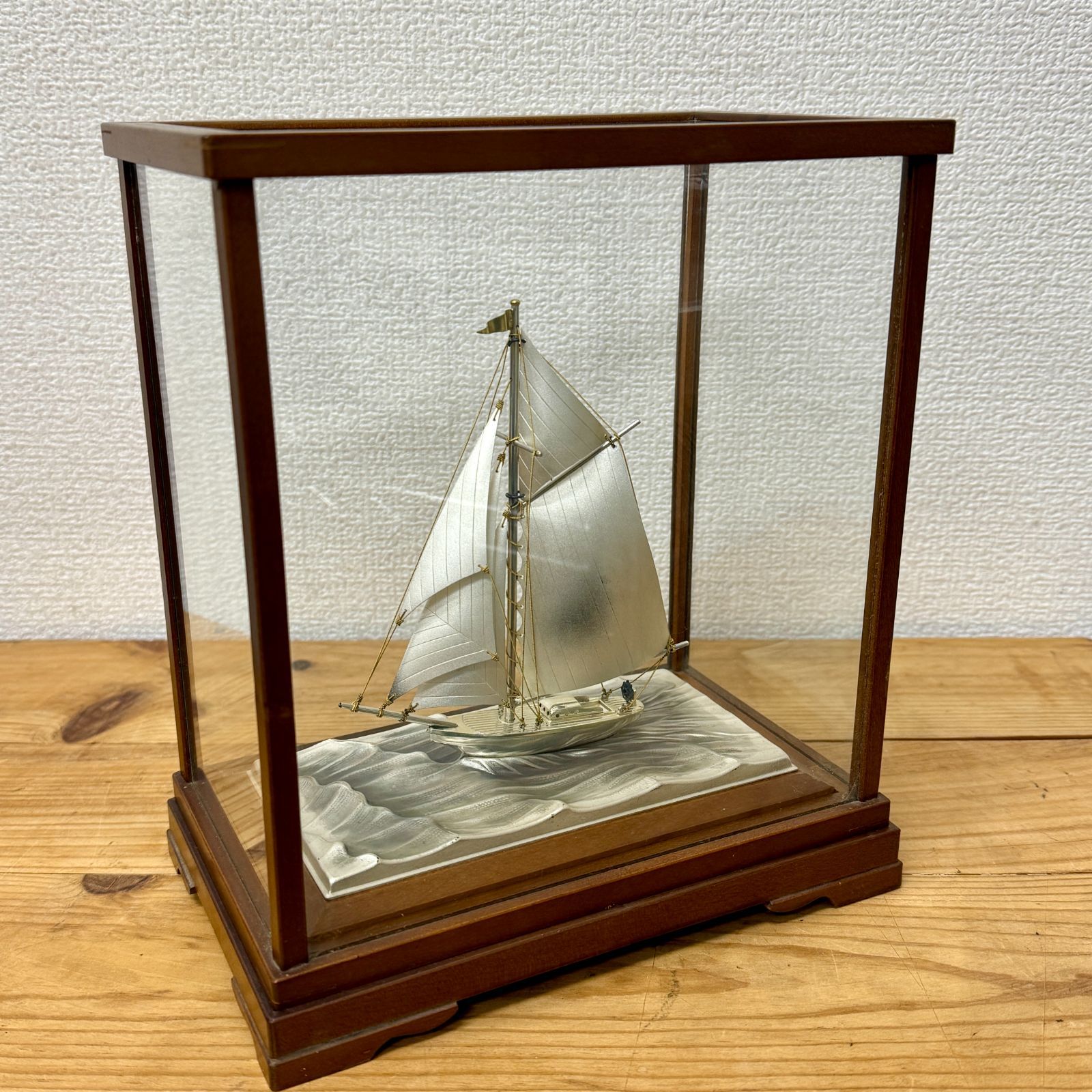 関工芸 銀製 ヨット 帆船 置物 STERLING 960 SEKI 工芸品 模型 変色