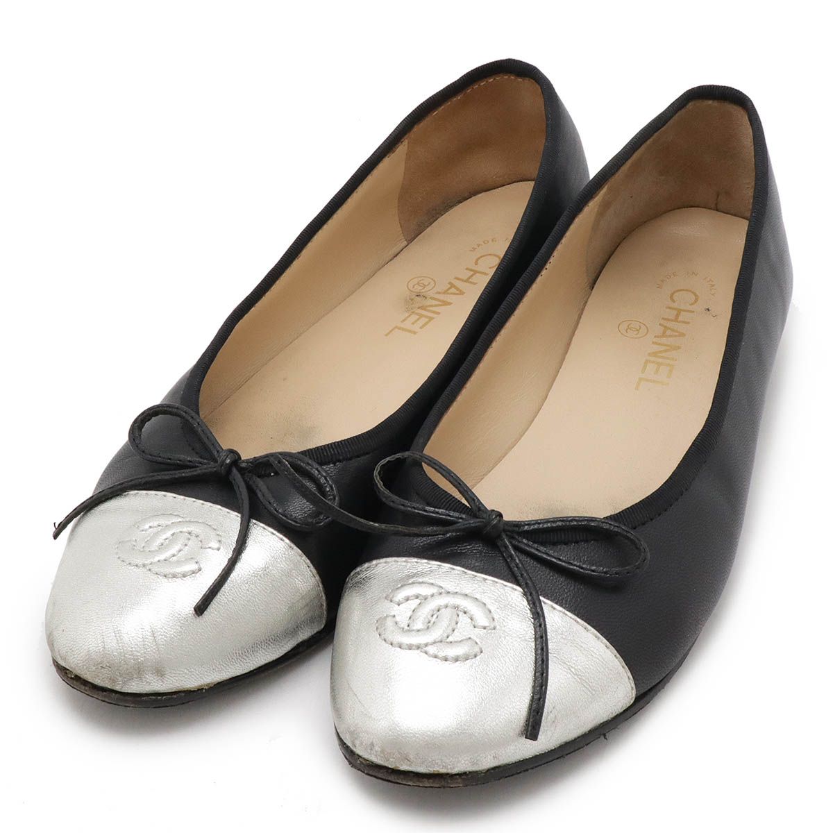 シャネル CHANEL フラットシューズ CHANEL シャネル バレリーナ 安い