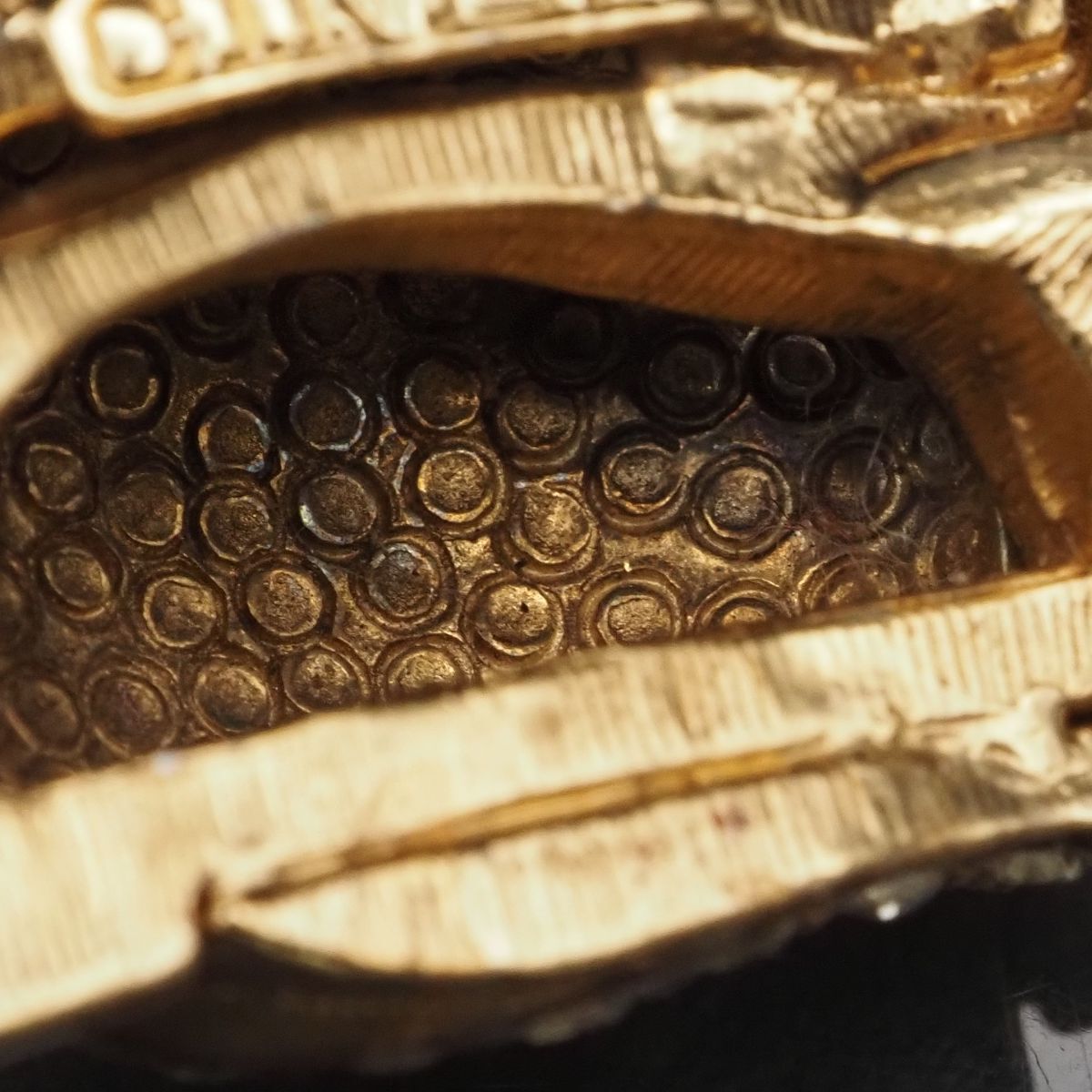 F319 サイナー CINER ブローチ 亀 カメ ラインストーン ゴールド