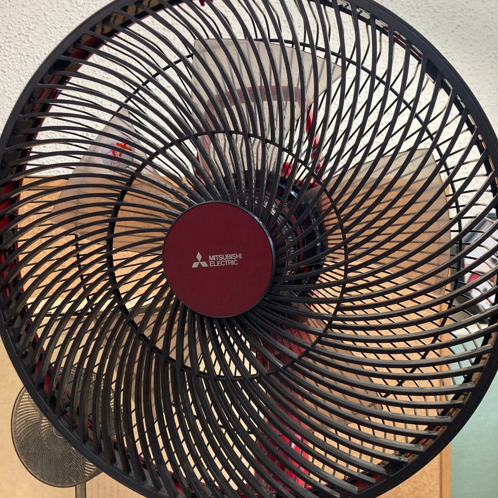 美品 扇風機 三菱 レッド R30J-RW - メルカリ