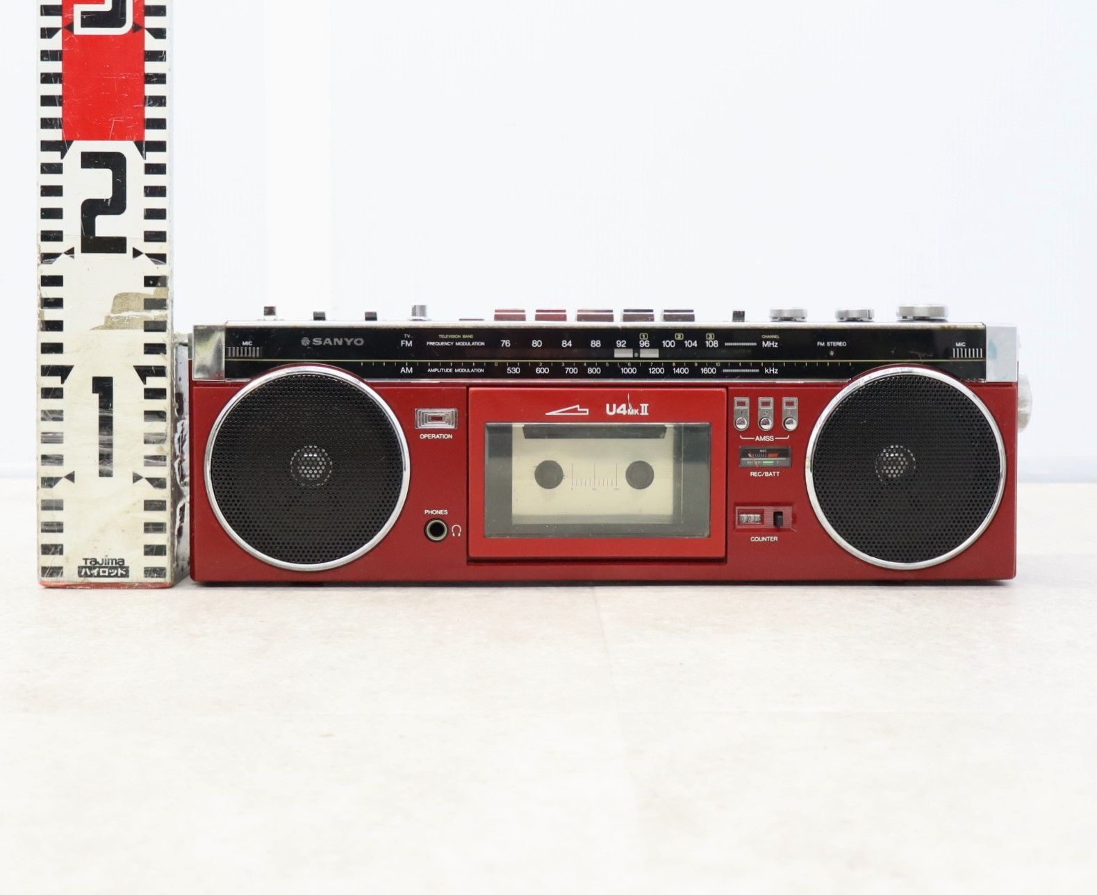 ◇ラジオOK 昭和レトロ｜カセットレコーダー｜SANYO サンヨー MR