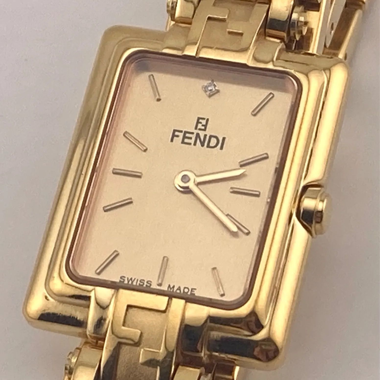 FENDI フェンディ 730L 1Pダイヤモンド ブレスレットウォッチ 2500本