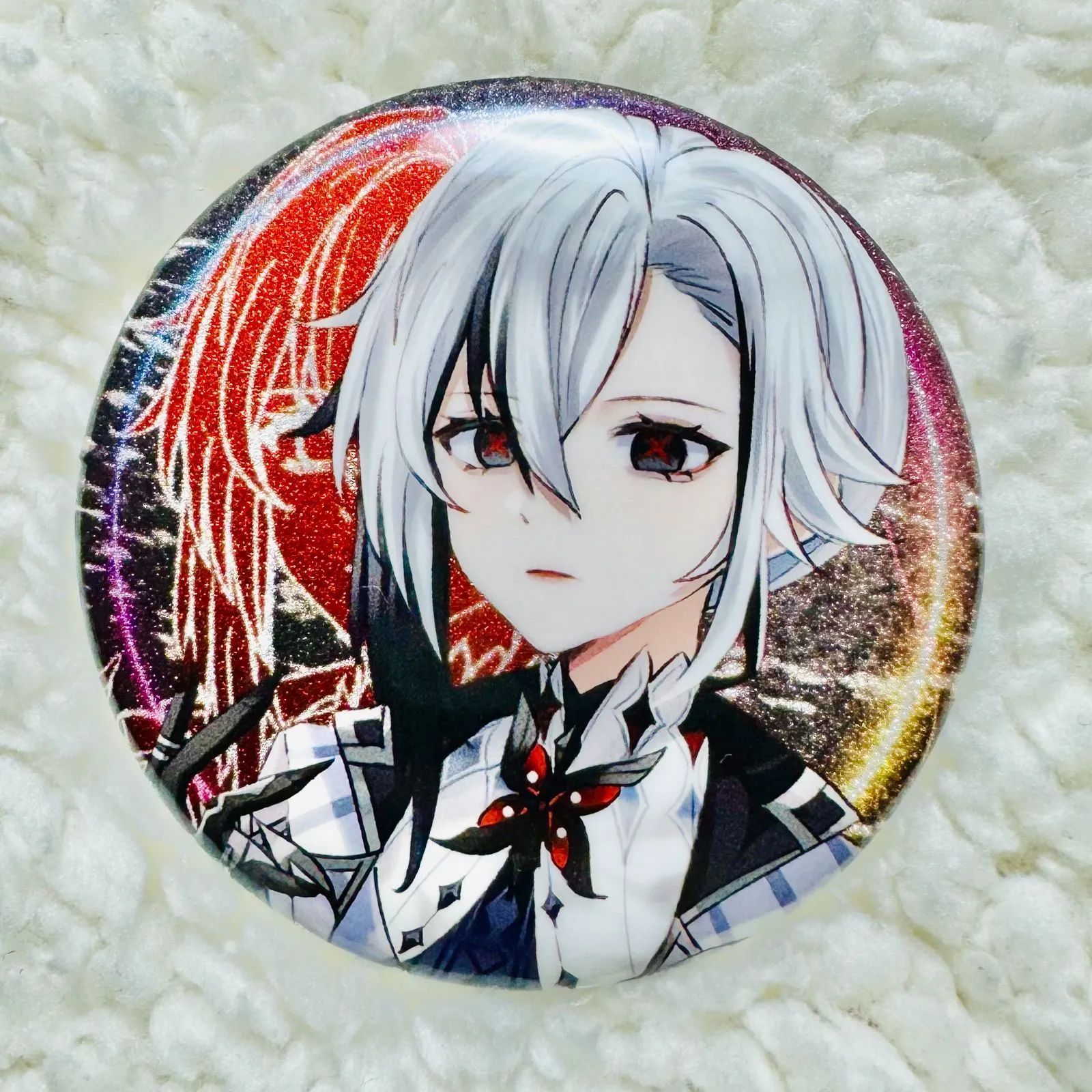 原神 同人 缶バッジ 召使アルレッキーノ B - メルカリ