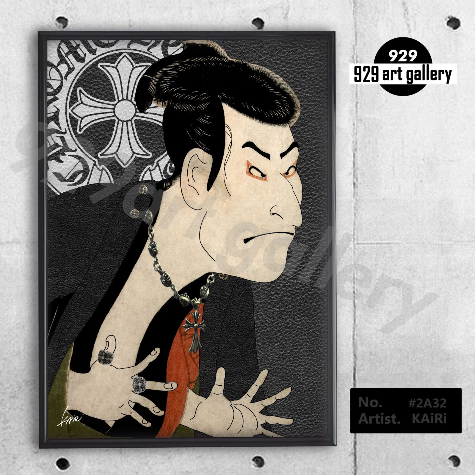 CHROMEHEARTS type☆A4額装済オマージュアートインテリアポスター.#232