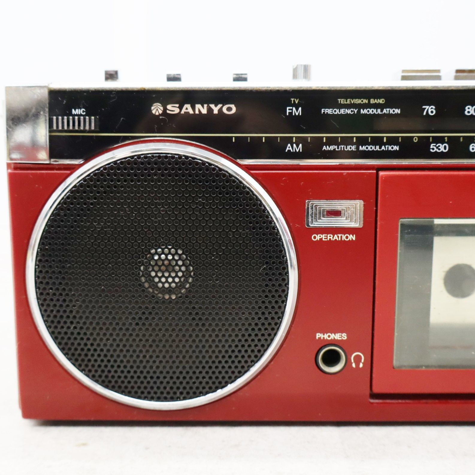 ◇ラジオOK 昭和レトロ｜カセットレコーダー｜SANYO サンヨー MR