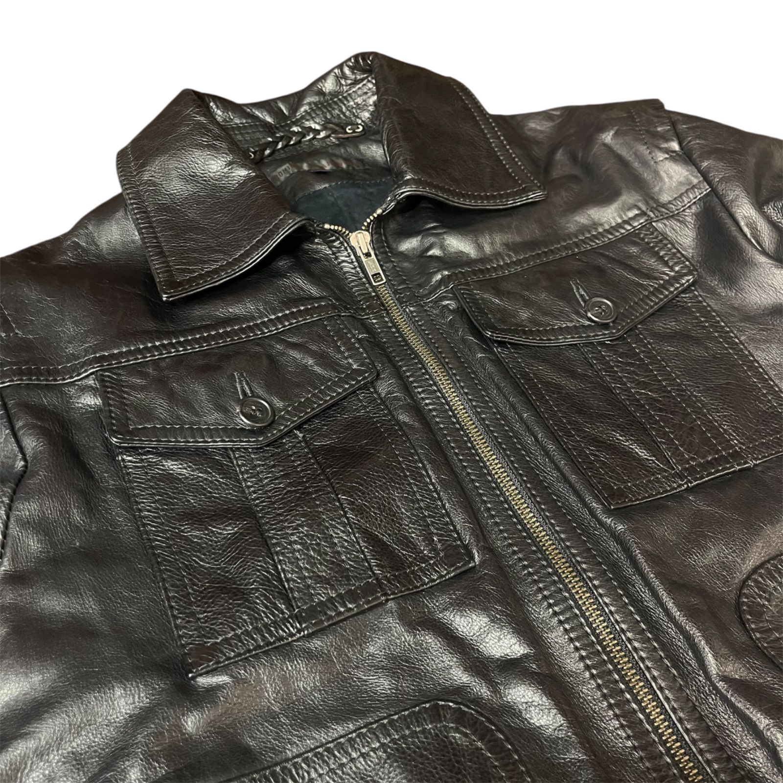 美品 46 Veronique Branquinho ヴェロニクブランキーノ レザー