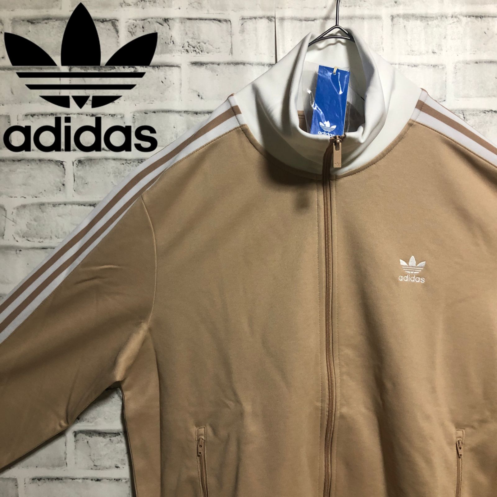 新品2XL⭐️adidas トラックジャケット/ジャージ 刺繍トレファイル