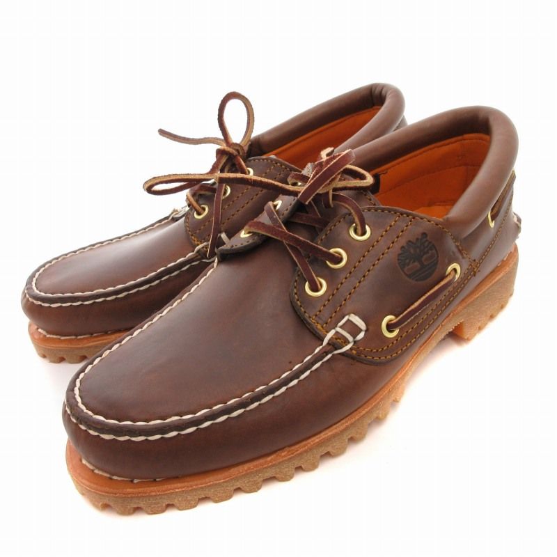 Timberland ティンバーランド レザーデッキシューズ ブラウン (US6
