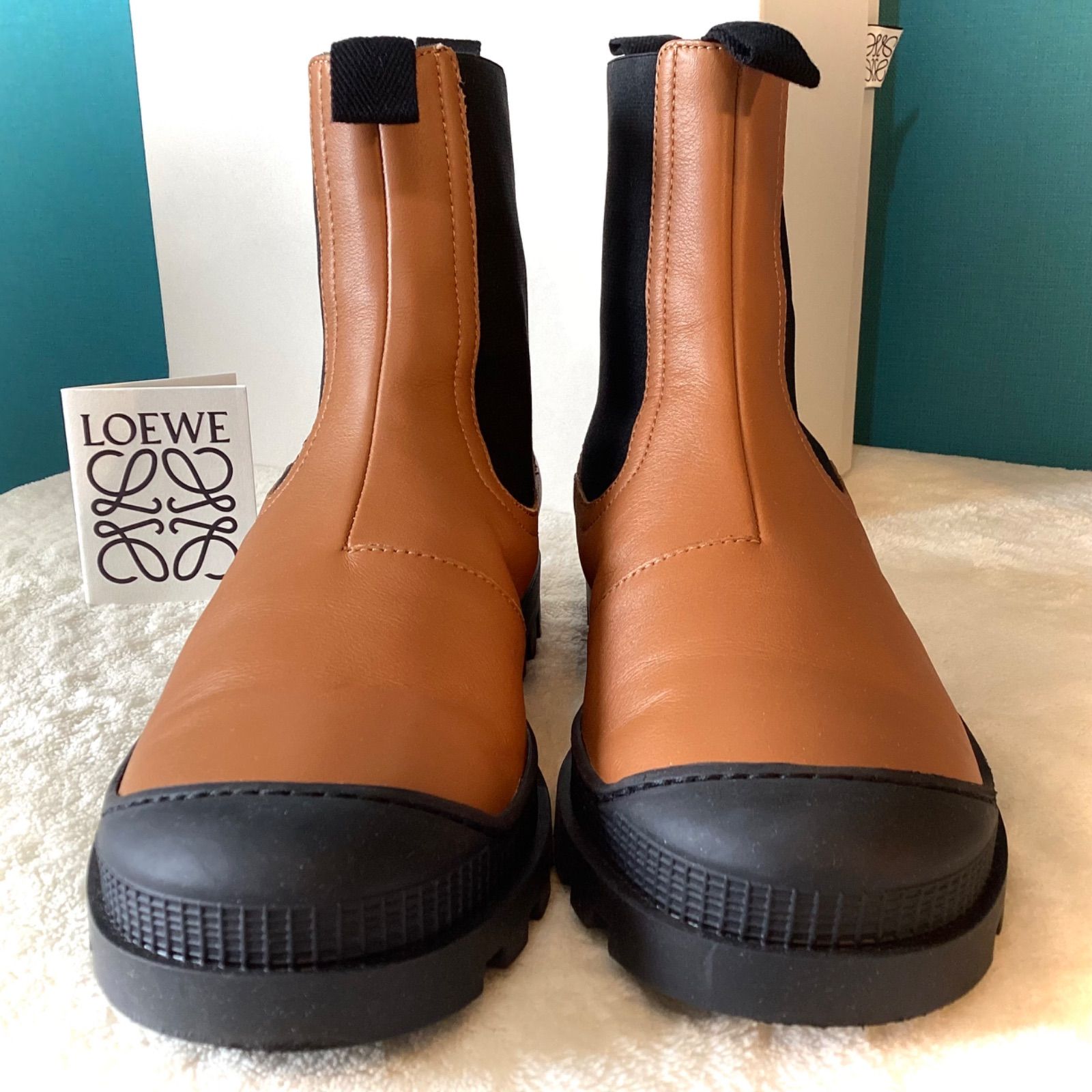 ☆美品☆LOEWE ロエベ レザーチェルシーブーツ 38 サイドゴアブーツ