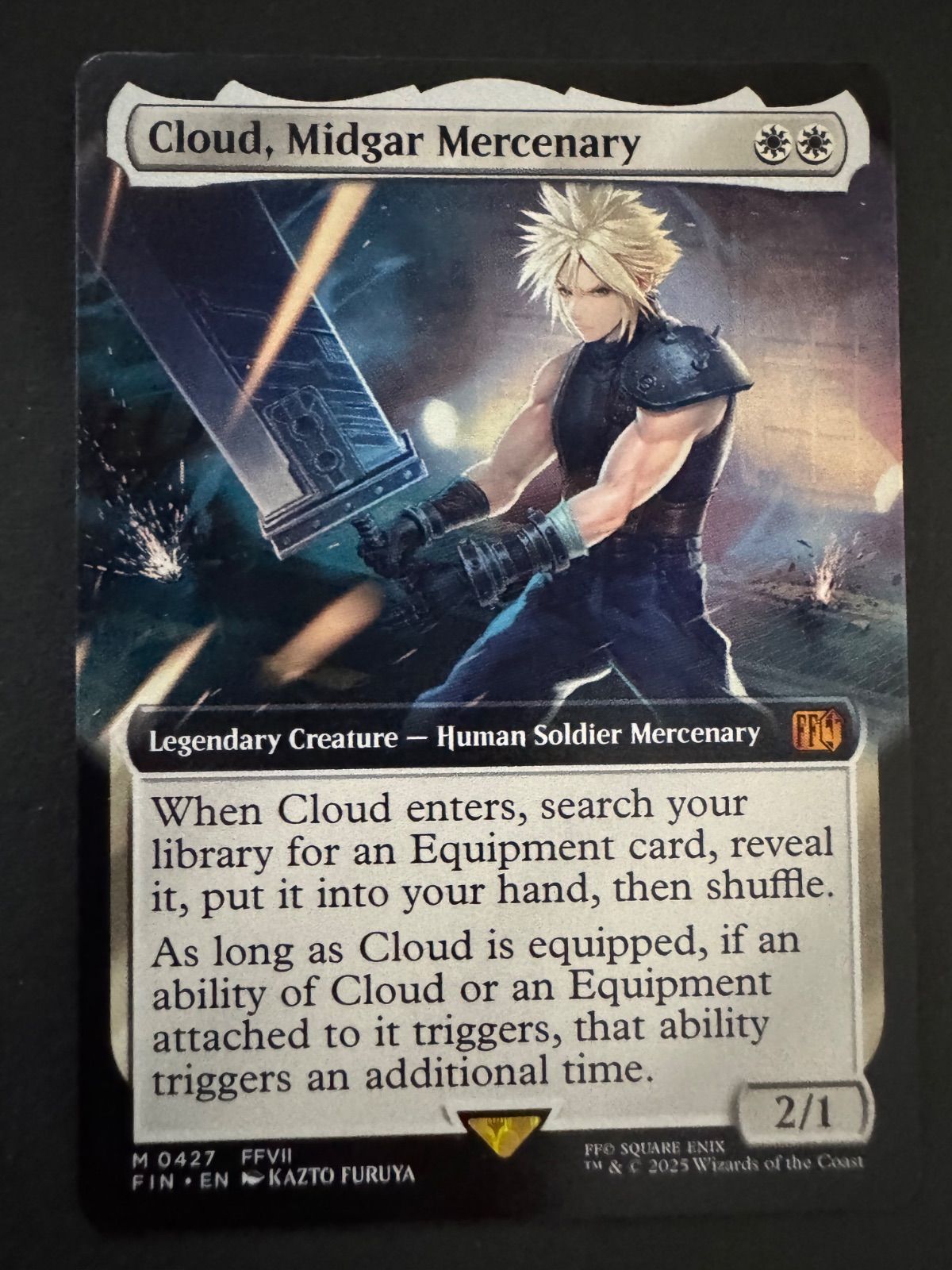 MTG ミッドガルの傭兵、クラウド 拡張foil 英語版