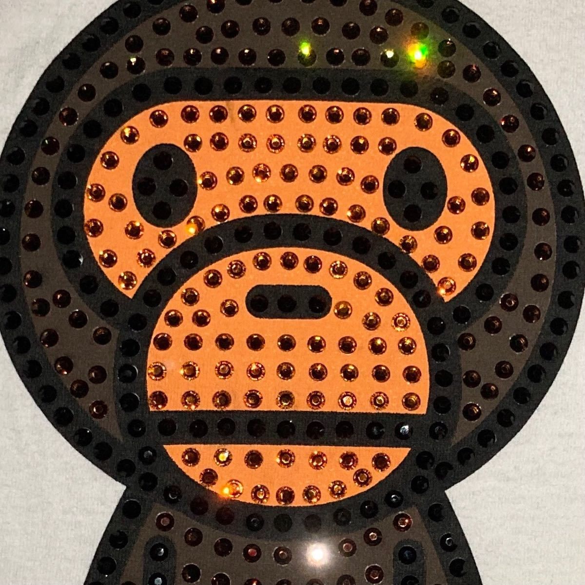 スワロフスキー マイロ Tシャツ Mサイズ a bathing ape BAPE swarovski