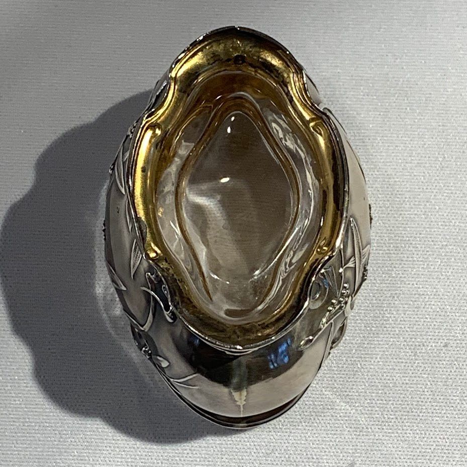 ♪Jean Elysée Puiforcat French antique silver saltcellar ピュイ
