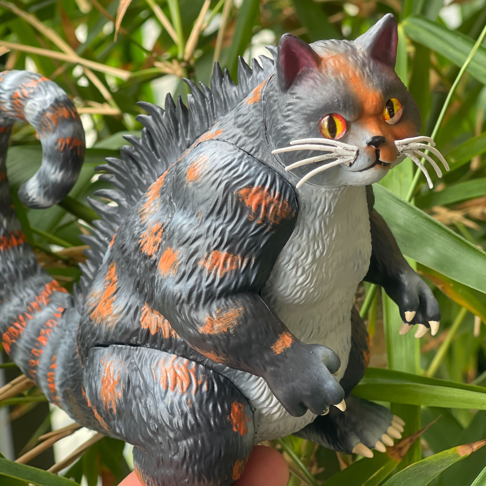 フィギュア 動物 怪獣のような猫 おもしろい 置物 14cm 化物 ネコ ねこ