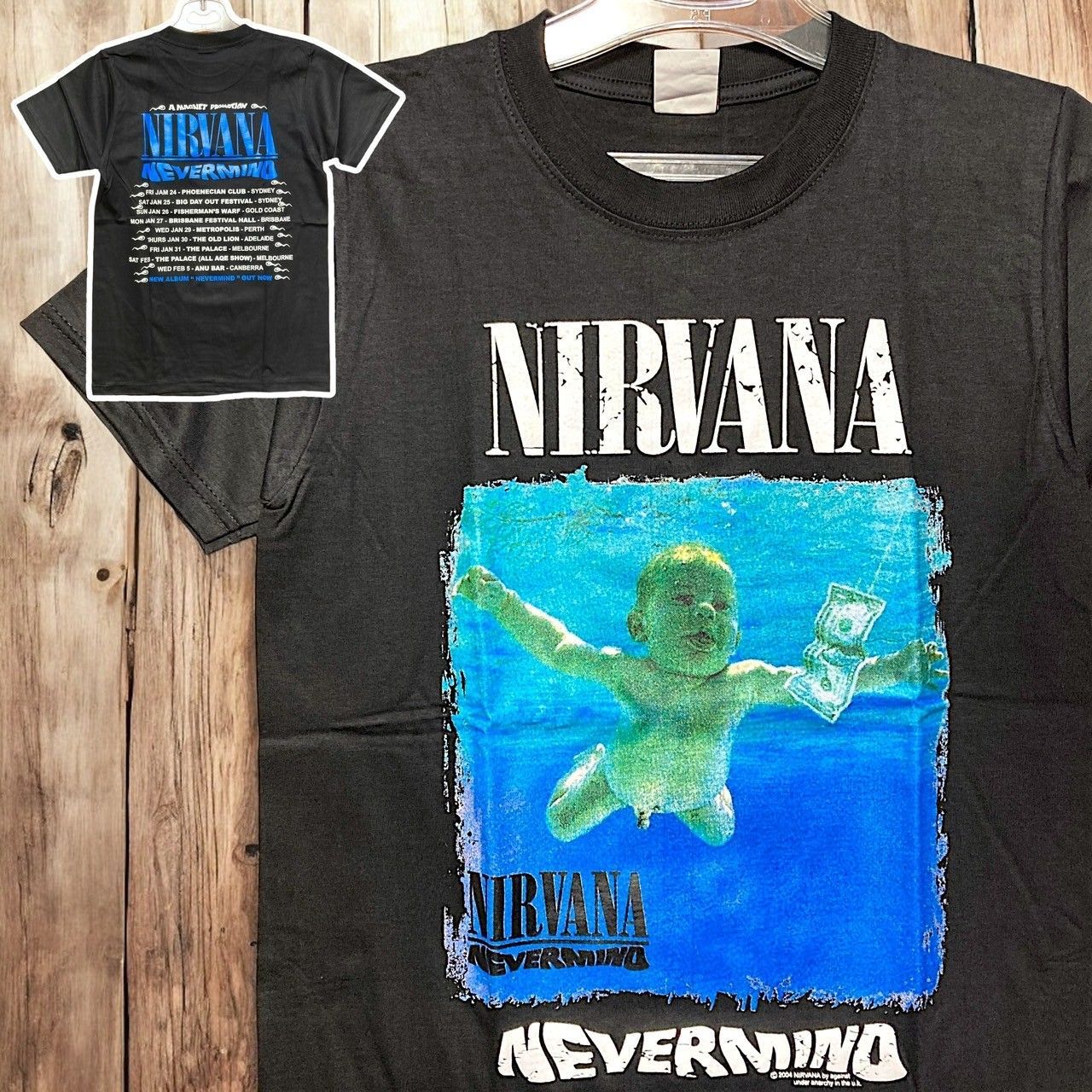 ⭐︎ ニルバーナ NIRVANA ネバーマインド カートコバーン 黒 赤ちゃん