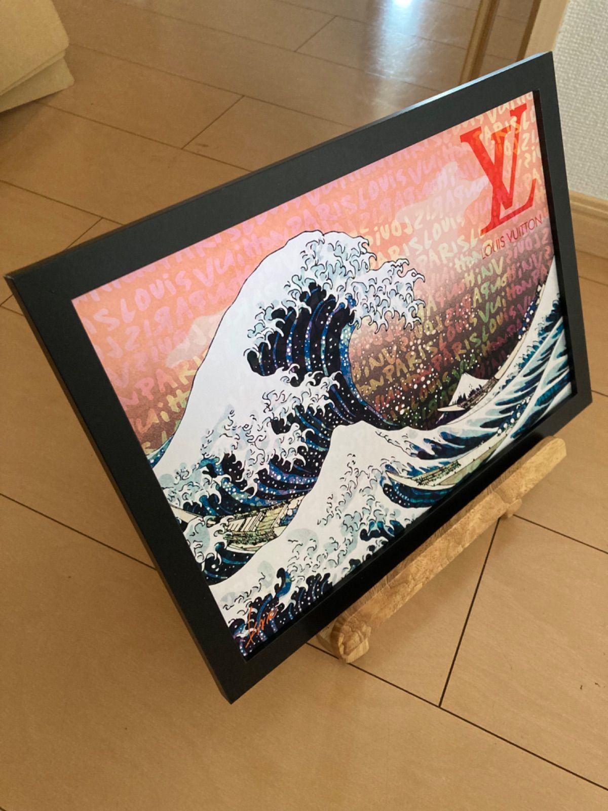 LOUISVUITTON type☆A4額装済オマージュアートインテリアポスター.#220