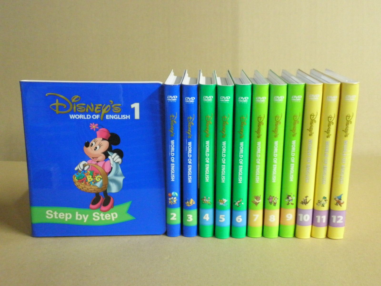 DVD】Disney's WORLD OF ENGLISH Step by Step［12巻セット/各2枚組