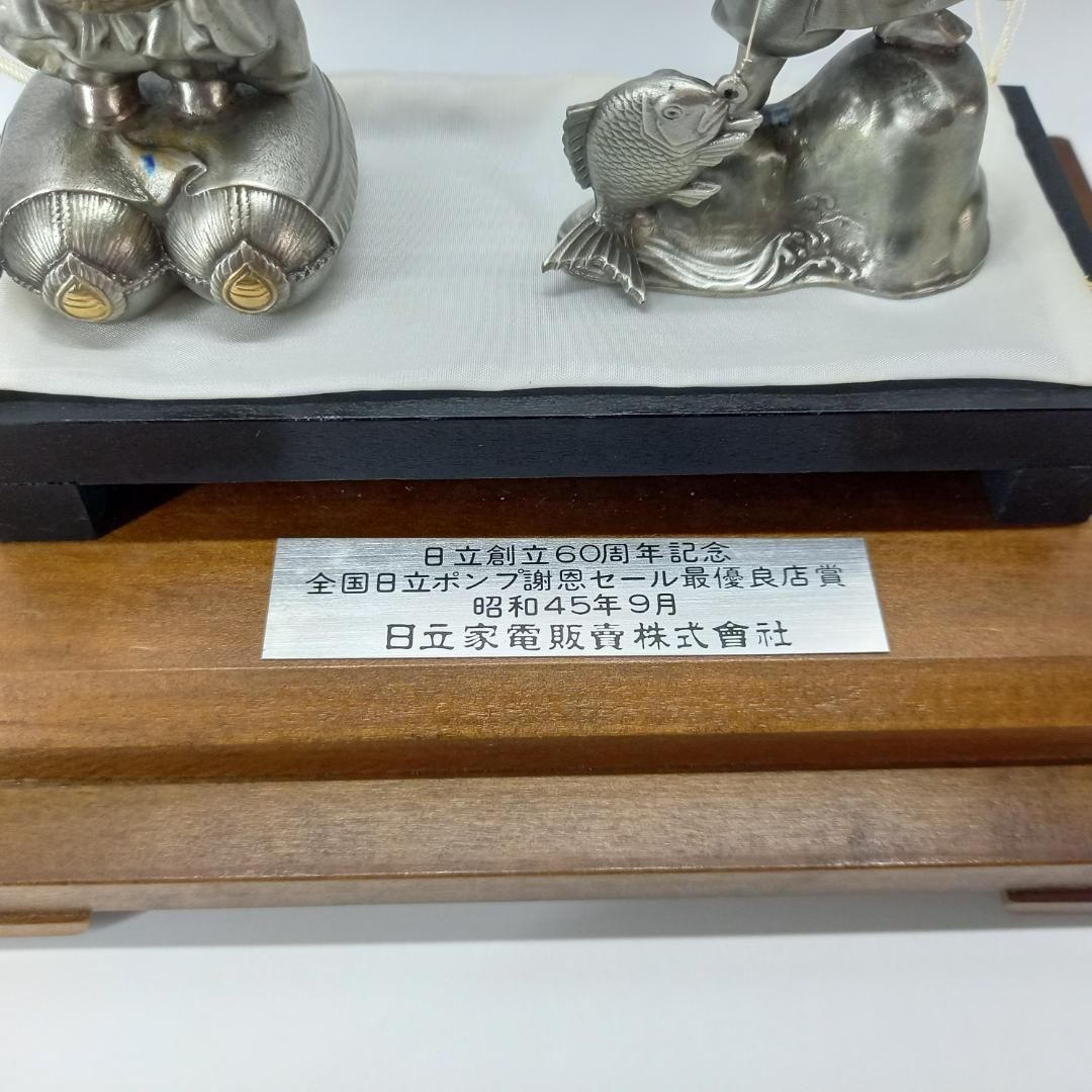 純銀製】大黒天 恵比寿 置物 ガラスケース - メルカリ