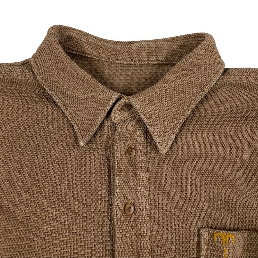 TENDERLOIN テンダーロイン MOSS STITCH POLO ス ステッチ バックロゴ